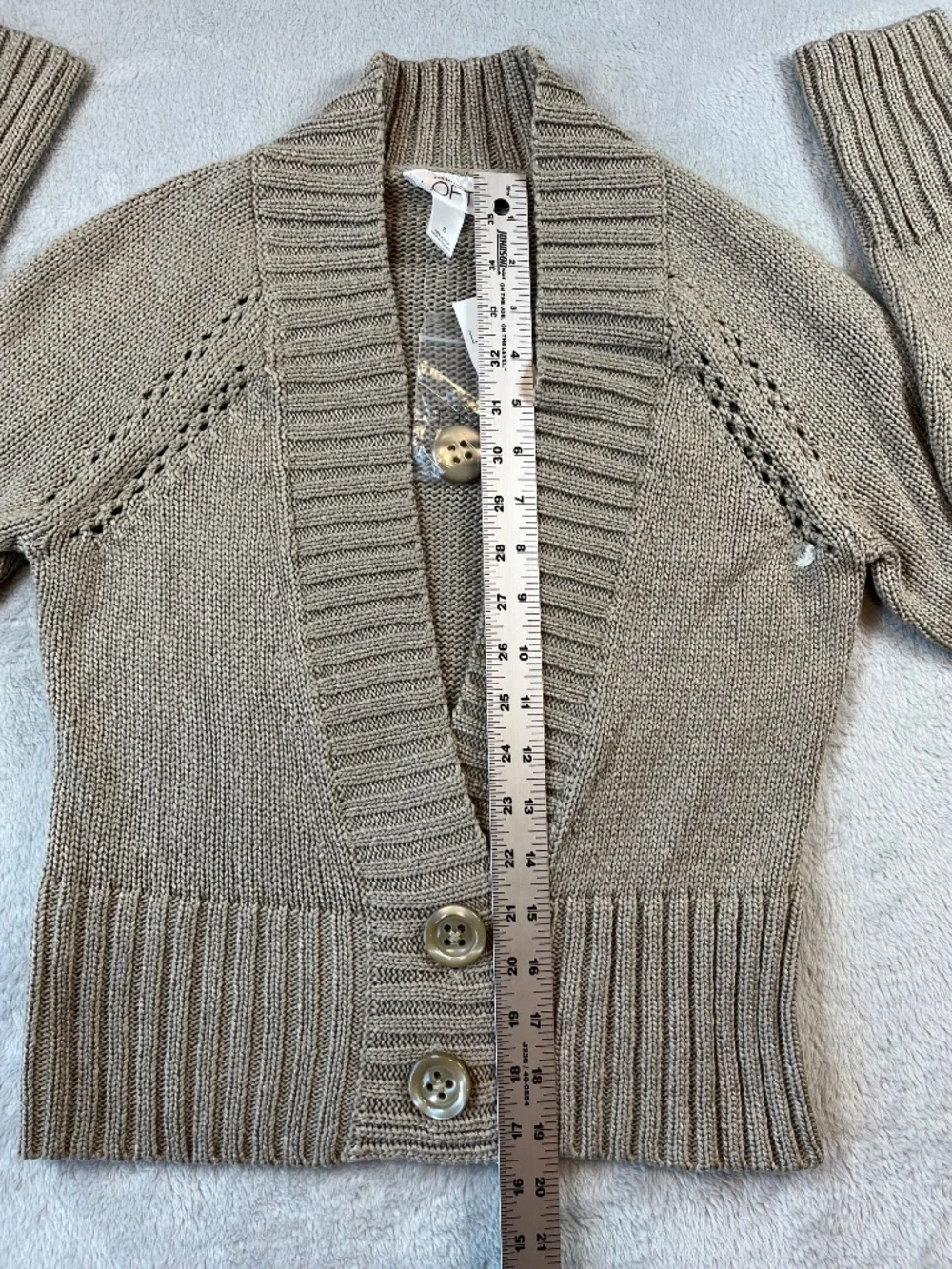 Ann Taylor LOFT sz S Long Sleeve Sweater Coastal Cabincore V-Neck Versatile NWT